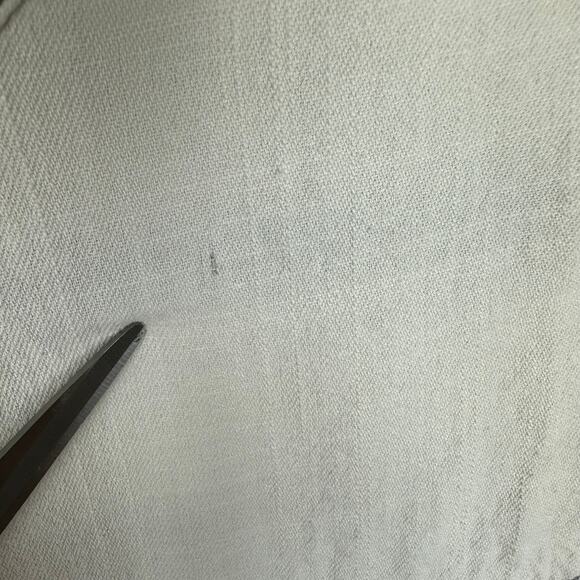 BDG Womens Round Neck Pockets Light Chambray Cream/Blue Zip T-Shirt Dress Small - Picture 8 of 9